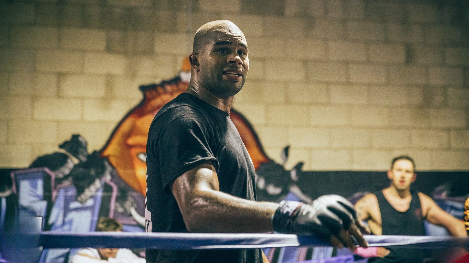 In the ring at Carbon Gym