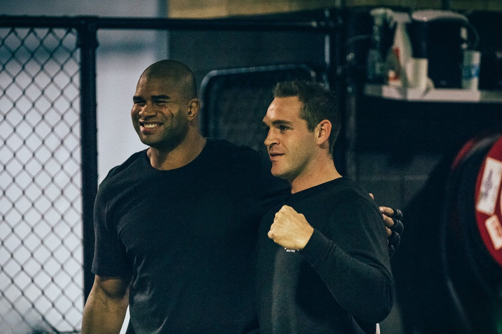Overeem alongside the Carbon Gym head coach