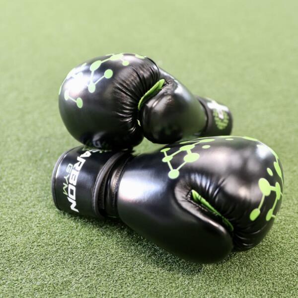 Carbon Boxing Gloves with multi-layer foam padding at Carbon Gym Geelong