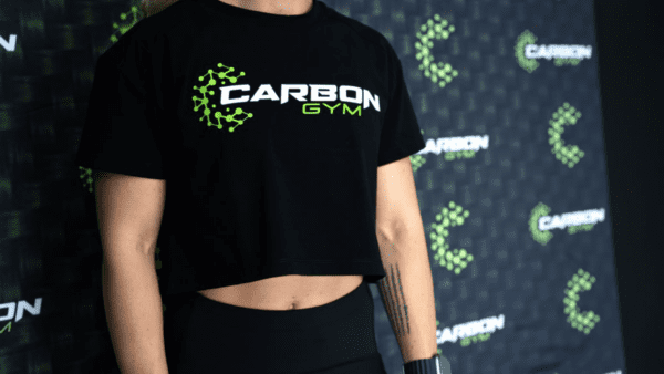 Carbon Crop Top - Black