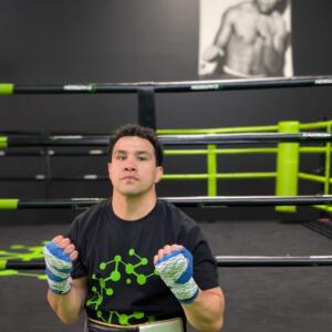 Geelong boxer Louis Marsters training at Carbon Gym