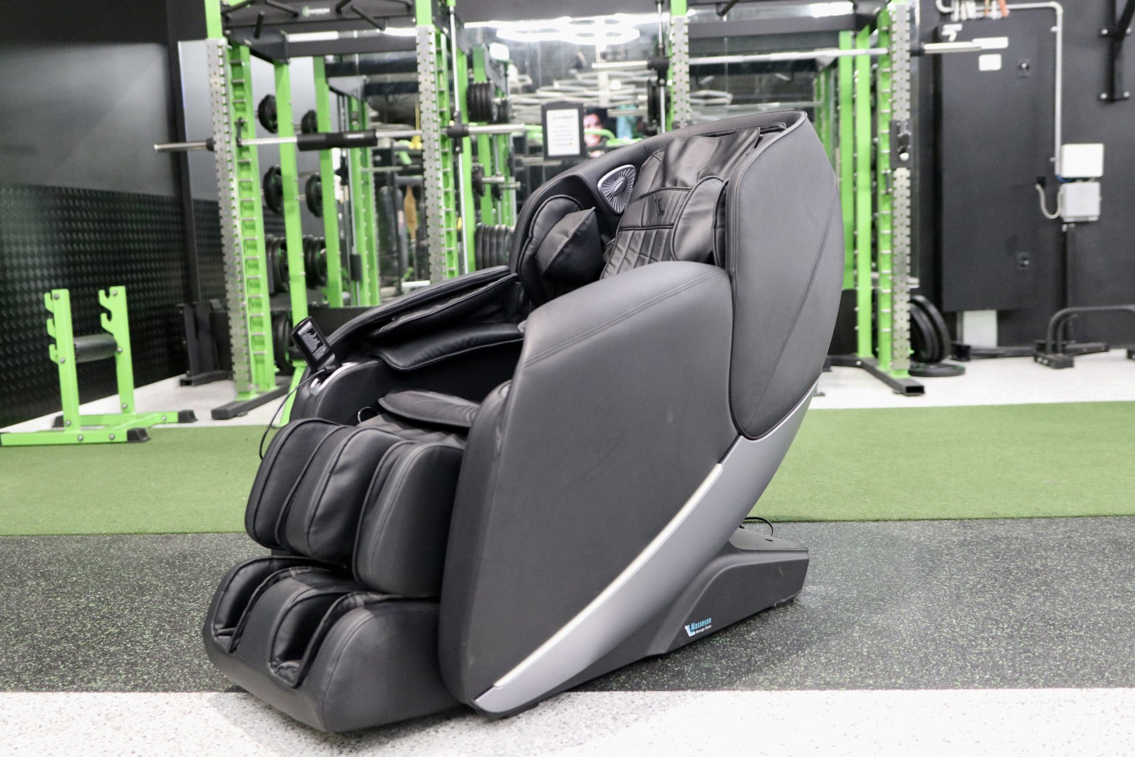 Gym recovery Geelong Physio+ massage chair at Carbon Gym