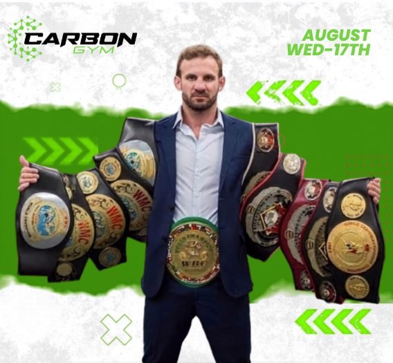 Nathan Corbett, 11x Muay Thai world champion, at his Carbon Gym Muay Thai seminar in Geelong