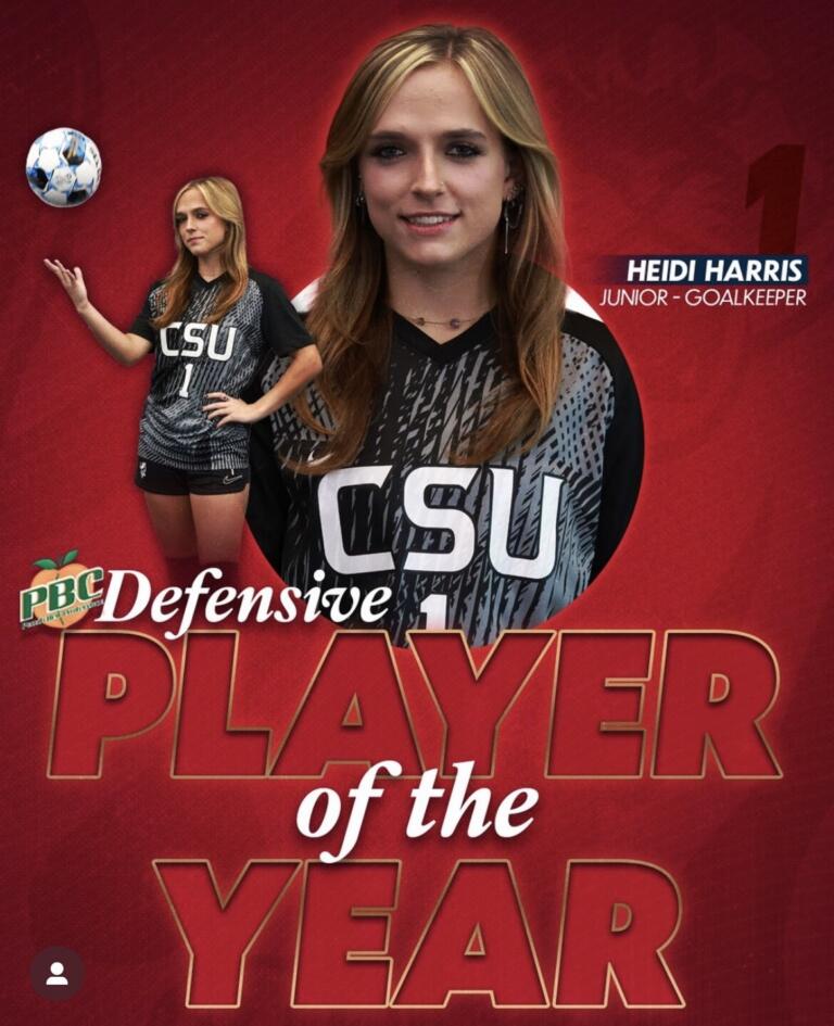 Heidi Harris named Peach Belt Conference Defensive Player of the Year
