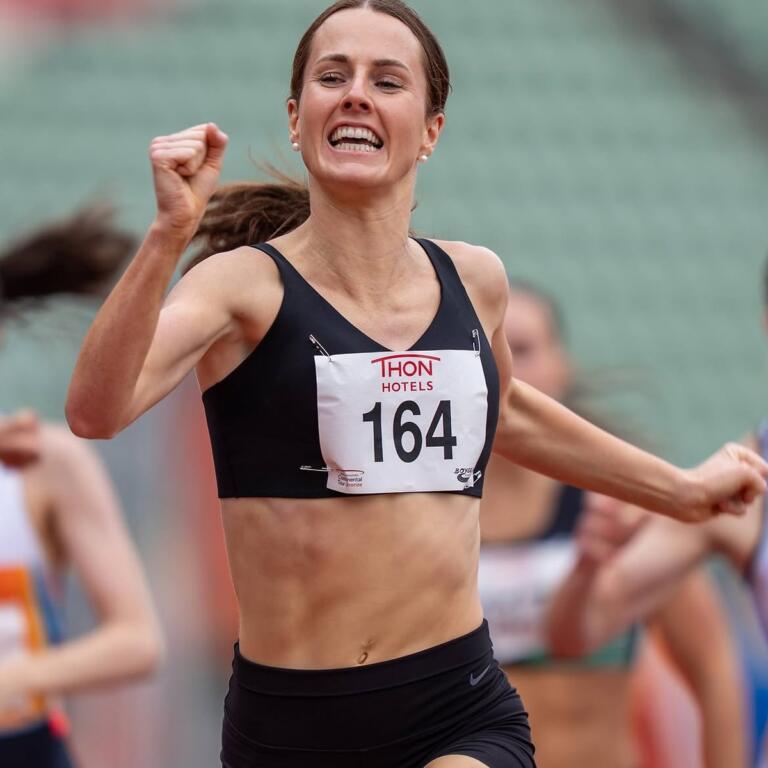 Tess Kirsopp-cole Race Finish Celebration