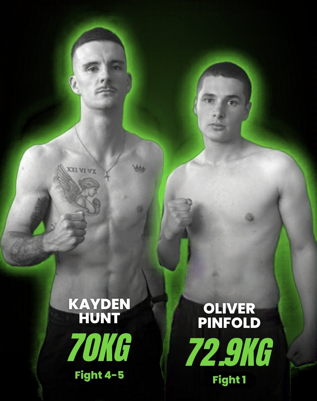 No Quarter Boxing results: Carbon Gym fighters Oliver Pinfold (72.9kg) and Kayden Hunt (70kg) on the fight card